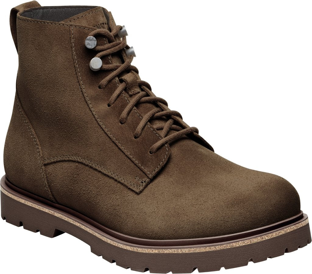 Highwood Lace Mid Men mocca, Suede Leather