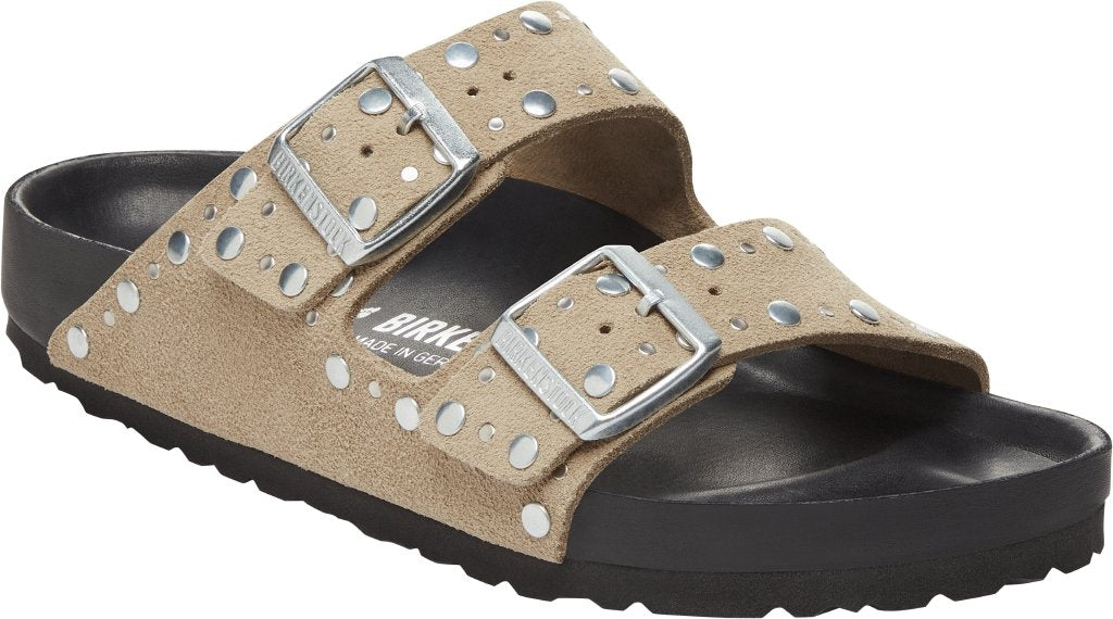 Arizona Rivet Exquisite taupe, Suede Leather