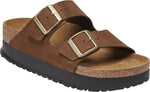 Arizona Platform dark tea, Nubuck Leather