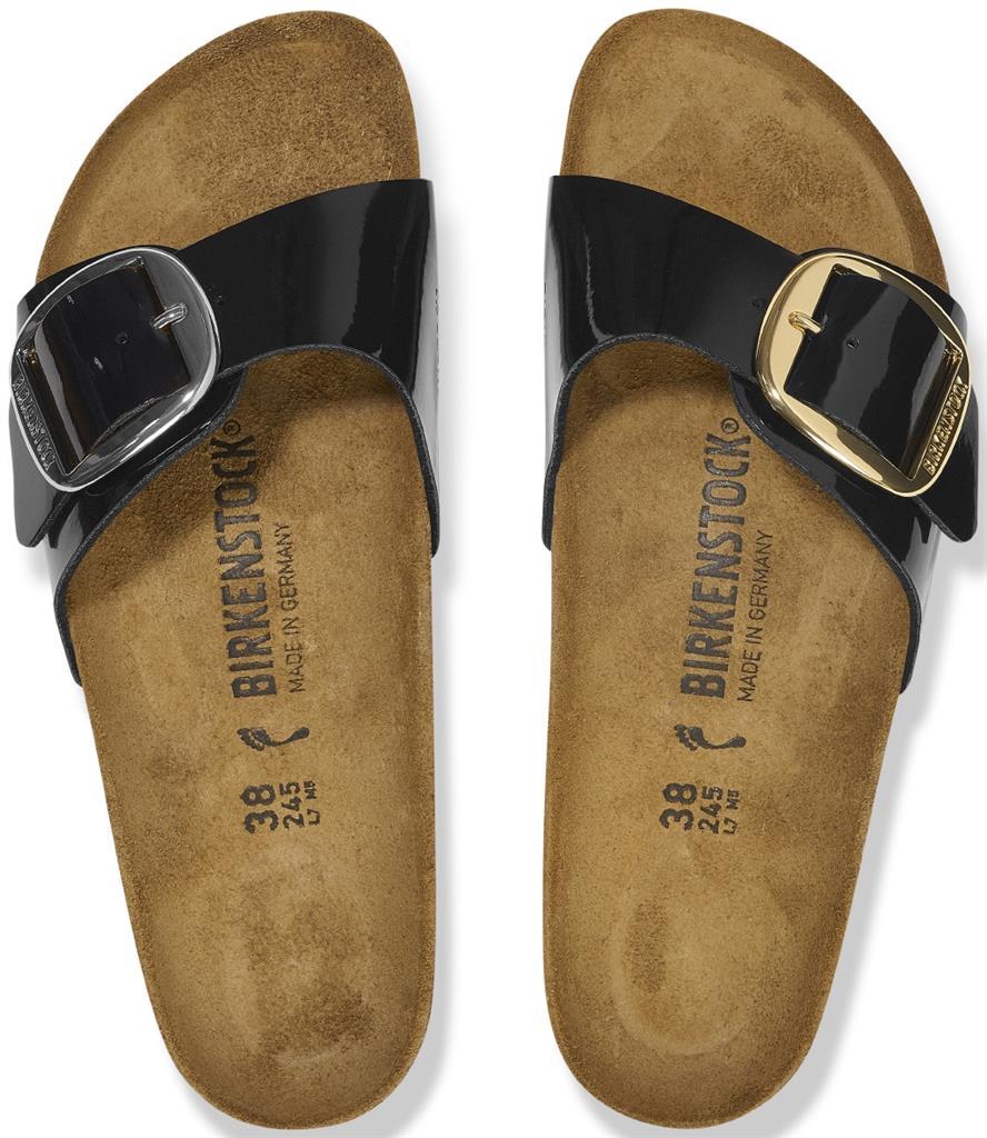 Madrid Big Buckle black, Birko Flor Patent
