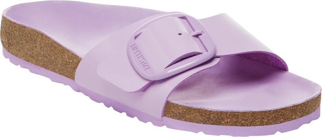 Madrid Big Buckle shine crocus, Natural Leather