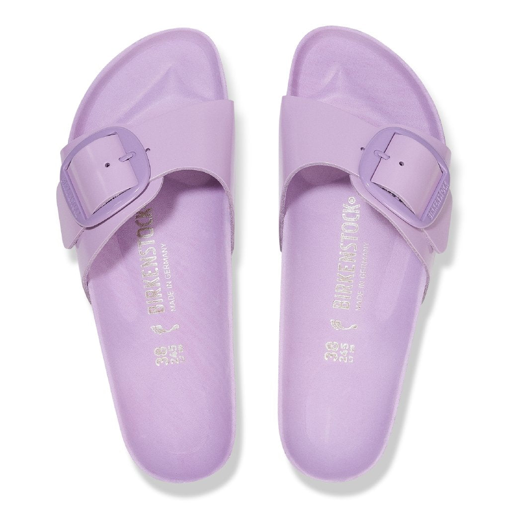 Madrid Big Buckle shine crocus, Natural Leather