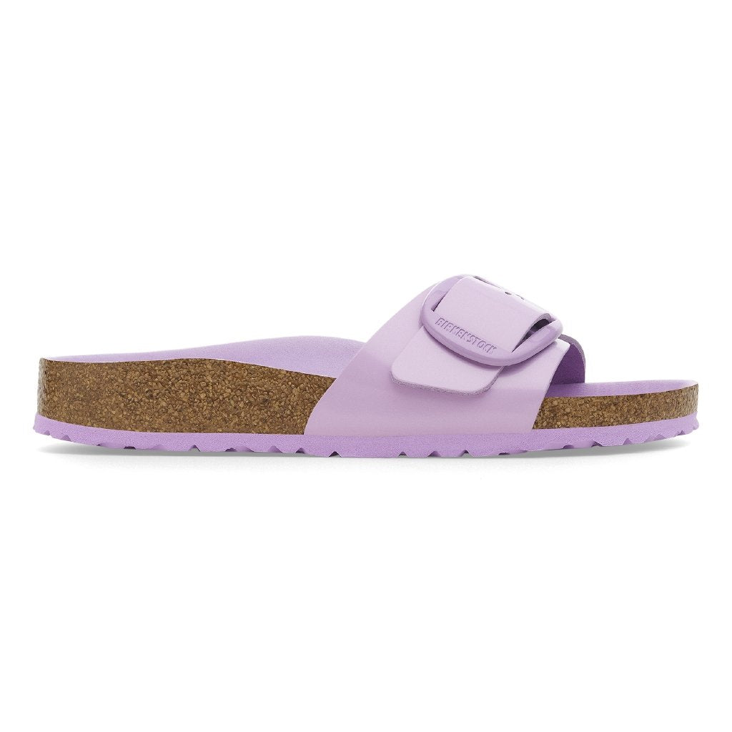 Madrid Big Buckle shine crocus, Natural Leather