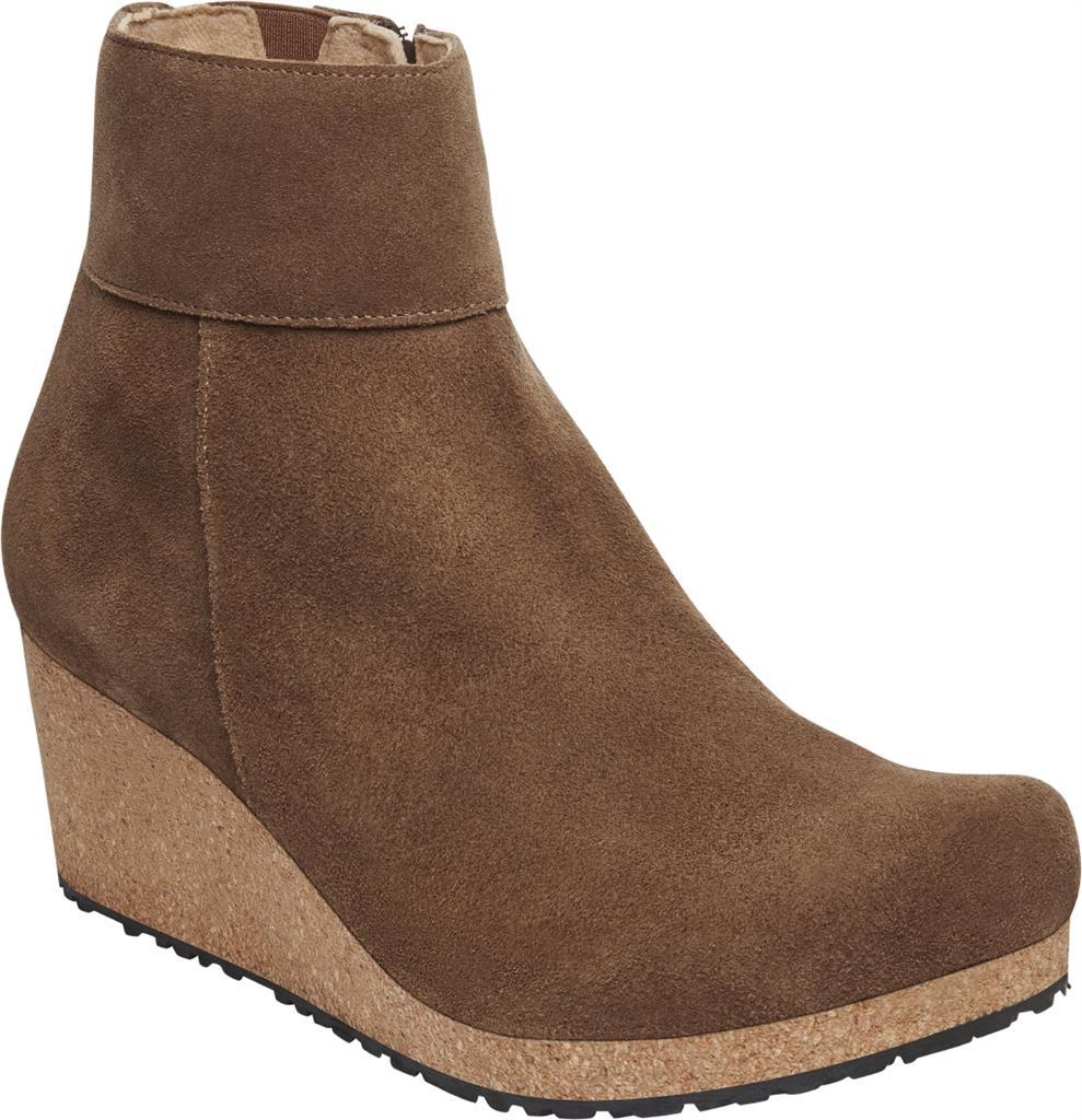Ebba dark tea, Suede Leather