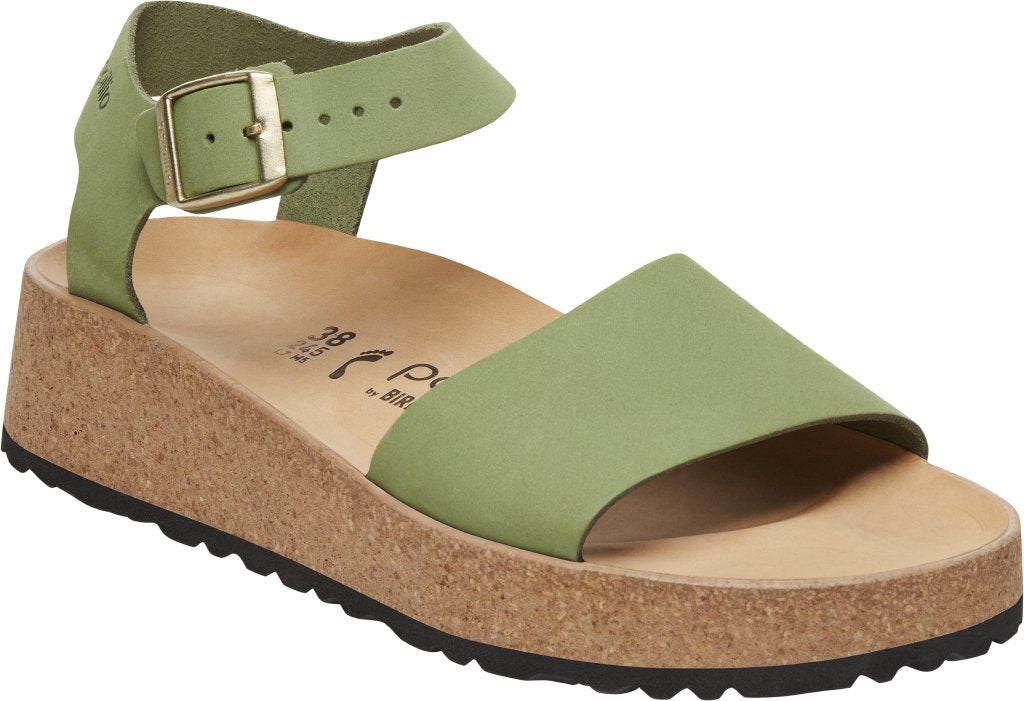 Glenda green tea, Nubuck Leather