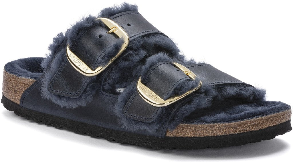 Arizona Big Buckle Shearling midnight, Oiled Lea