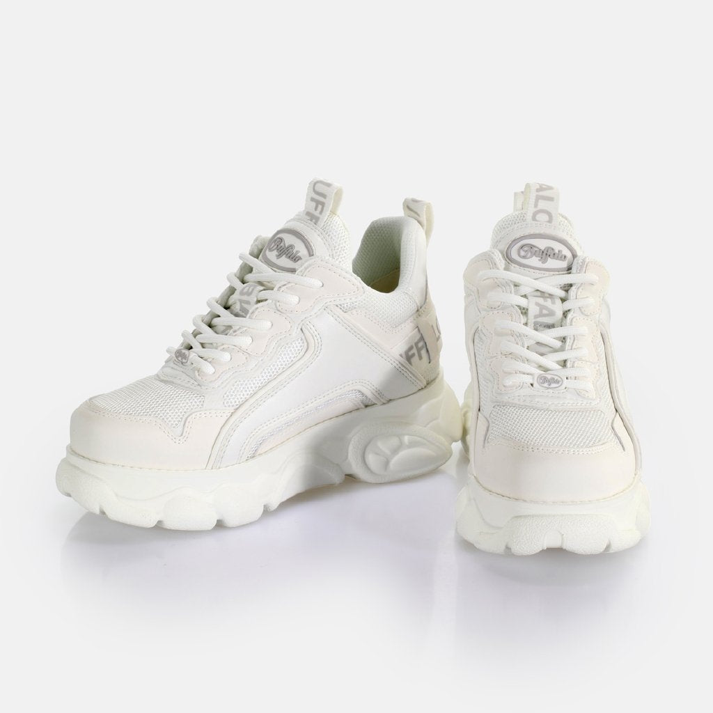 Cld Chai-vegan nappa/mesh-triple white