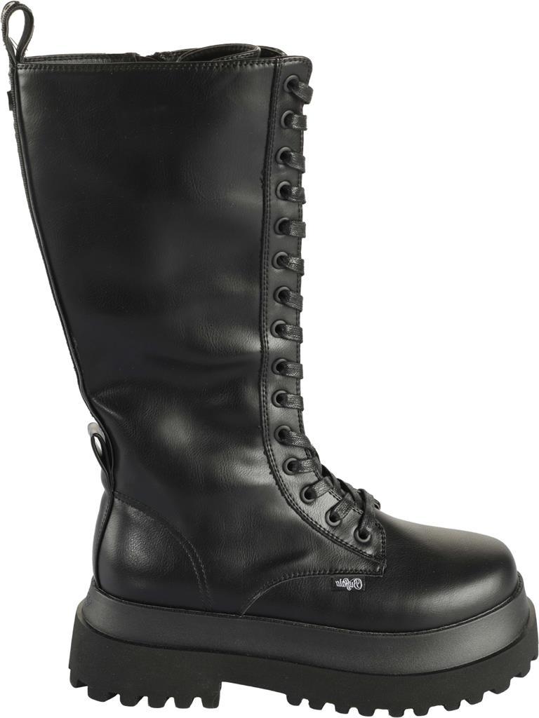 Pluto Lace Up Hi-vegan nappa-black