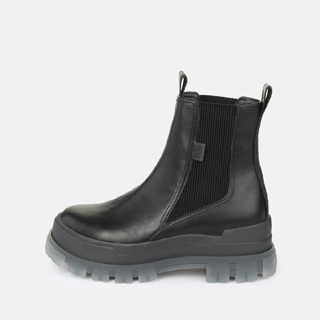 Aspha Chelsea Mid-vegan nappa-black/transparent