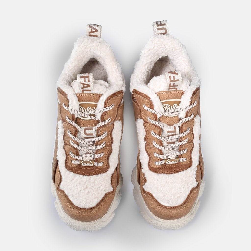 Cld Chai Warm-vegan nubuck/fur-beige/ brown