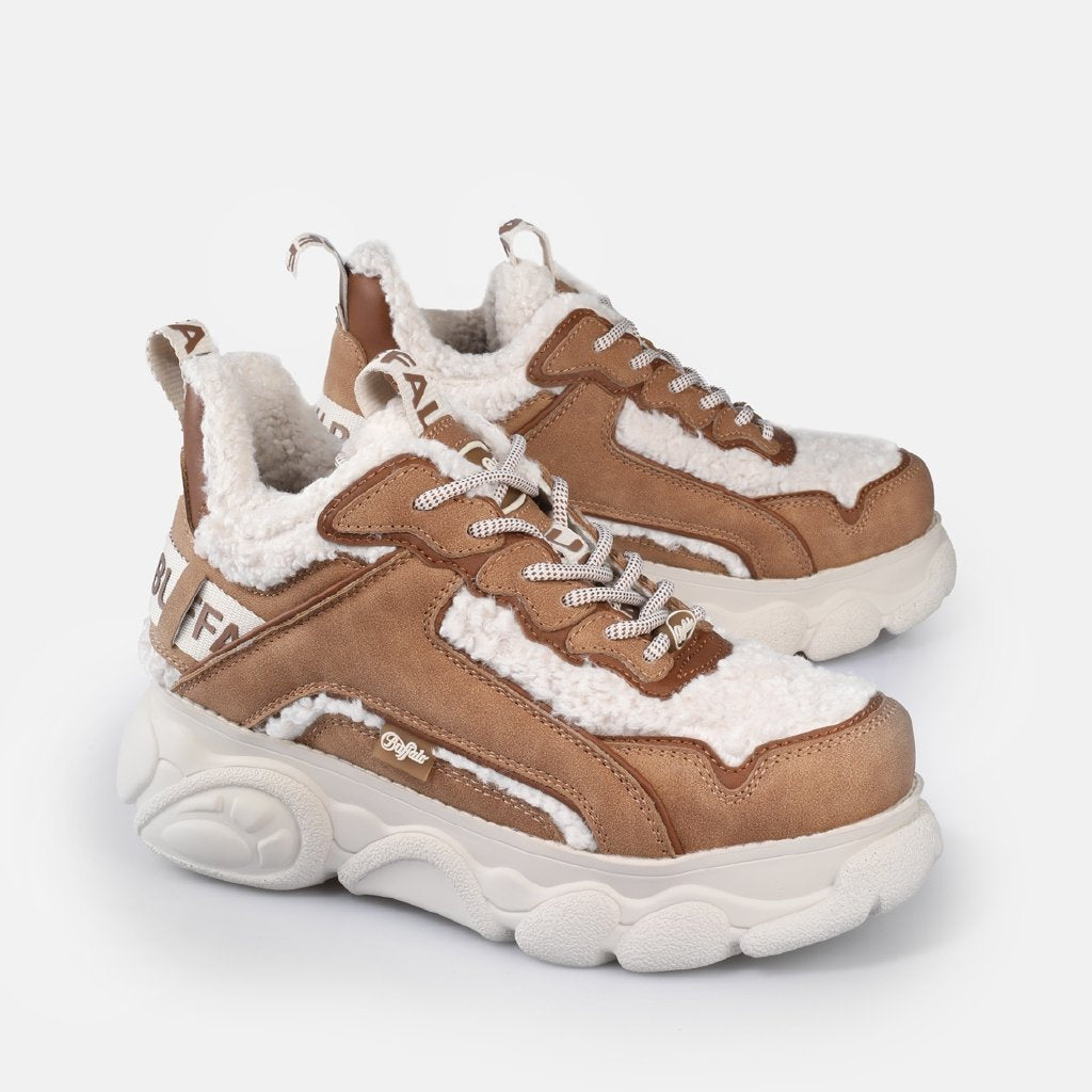 Cld Chai Warm-vegan nubuck/fur-beige/ brown