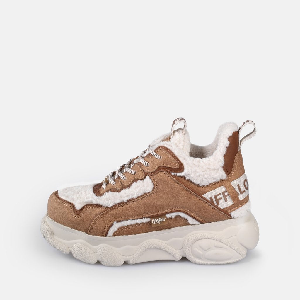 Cld Chai Warm-vegan nubuck/fur-beige/ brown