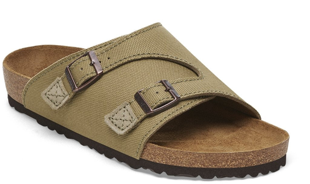 Zürich faded khaki, Suede Leather/Canvas