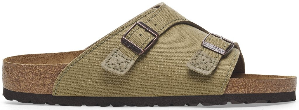 Zürich faded khaki, Suede Leather/Canvas