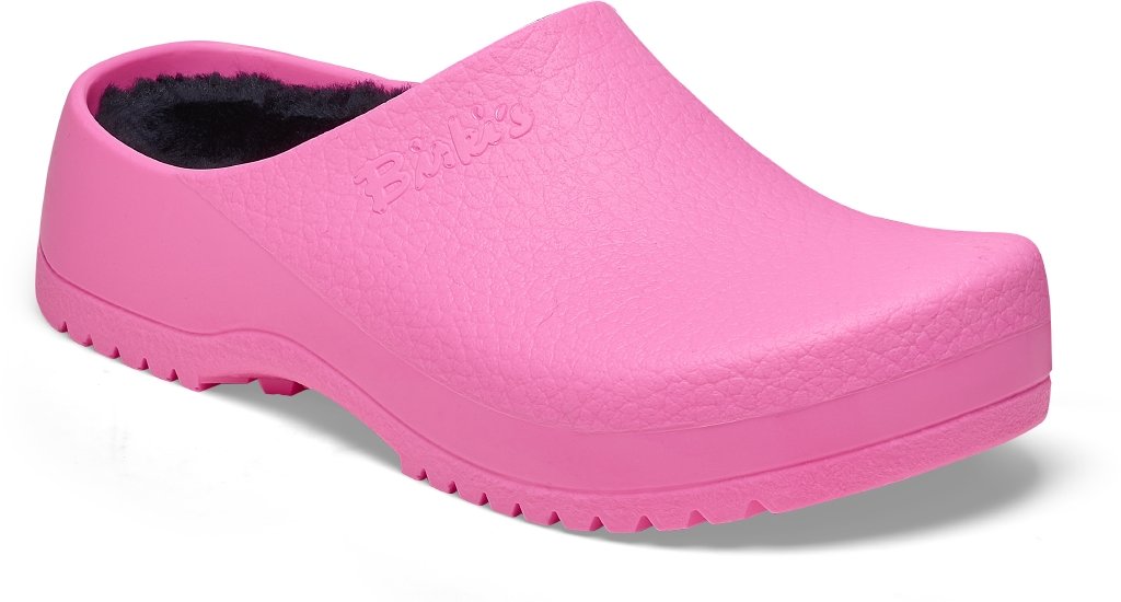 Super Birki Shearling neon pink, PU