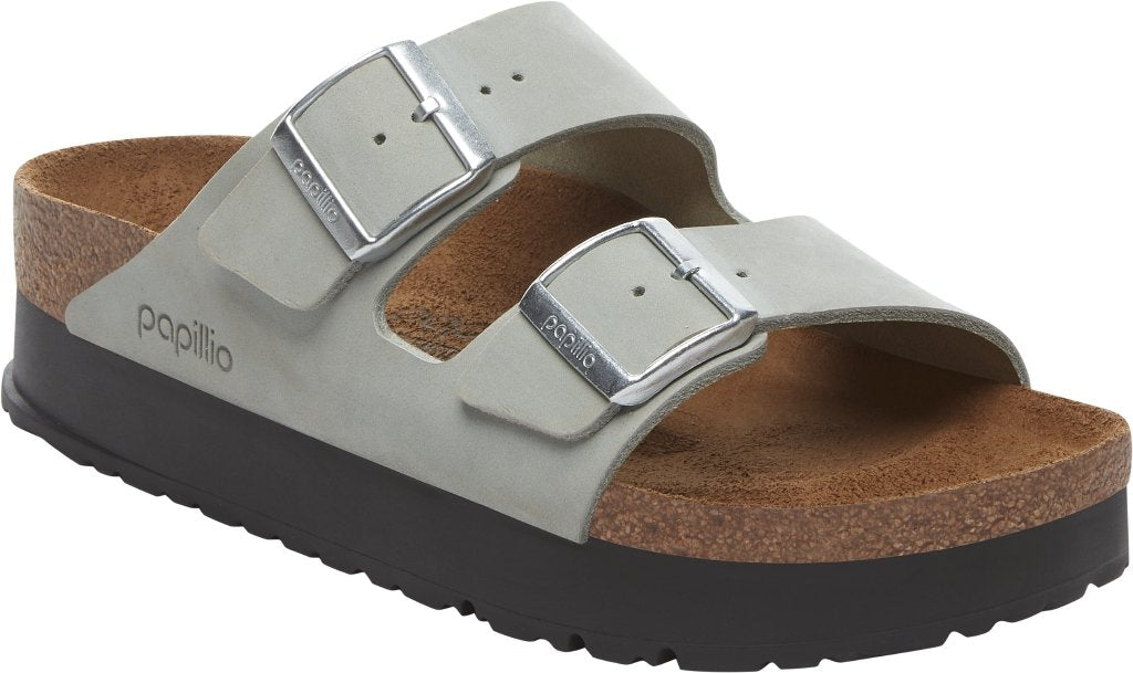Arizona Platf pure sage, Nubuck Leather