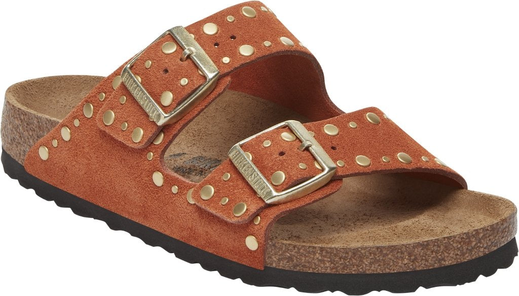 Arizona Rivet dark rust, Suede Leather
