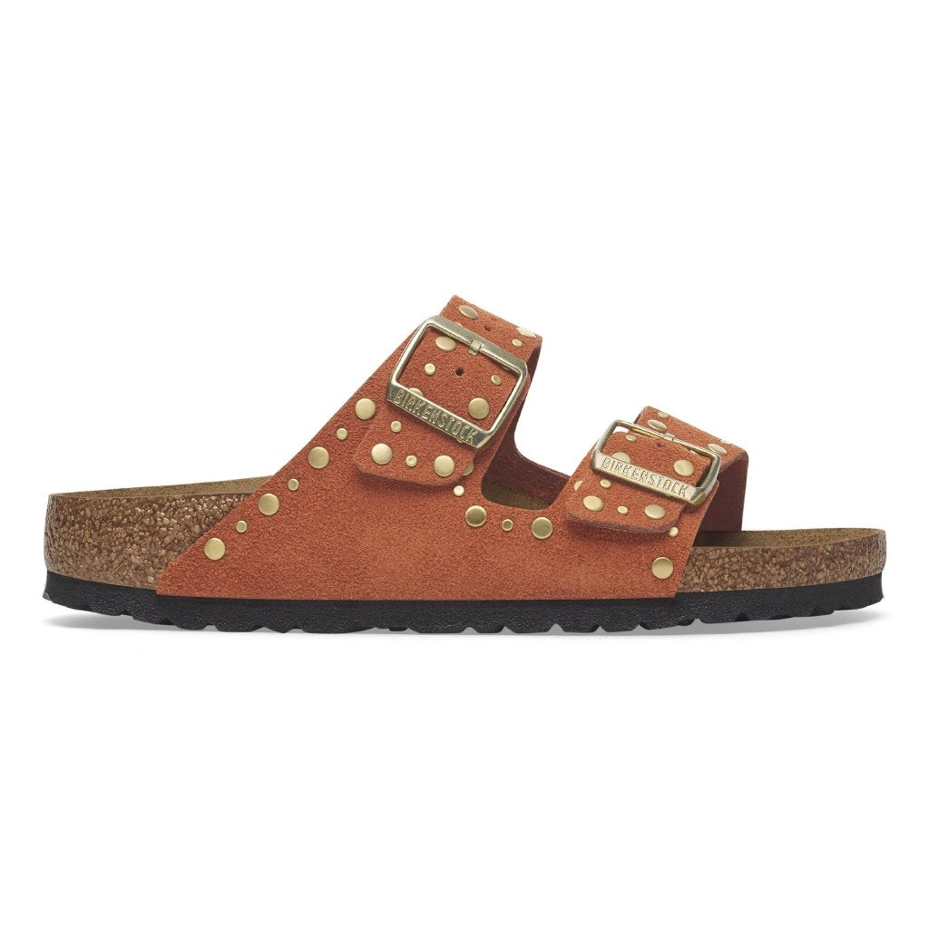 Arizona Rivet dark rust, Suede Leather