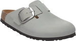 Boston Big Buckle pure sage, Nubuck Leather