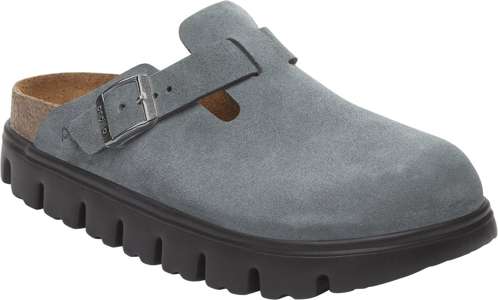 Boston Chunky basalt gray, Suede Leather