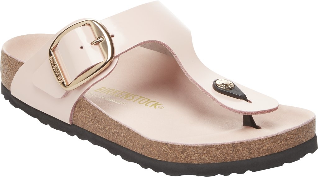 Gizeh Big Buckle shine light rose, Natural Lea