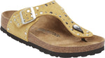 Gizeh Rivet ochre, Suede Leather