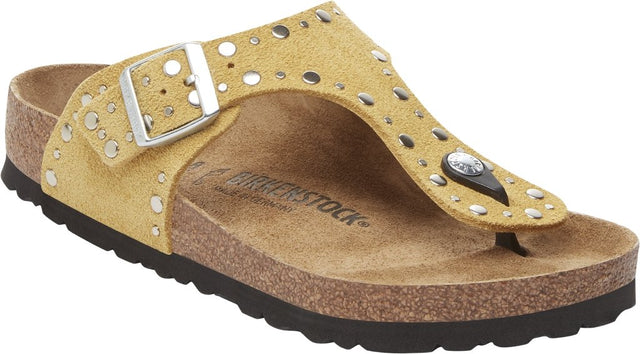 Gizeh Rivet ochre, Suede Leather