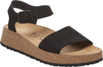 Glenda black, Nubuck Leather