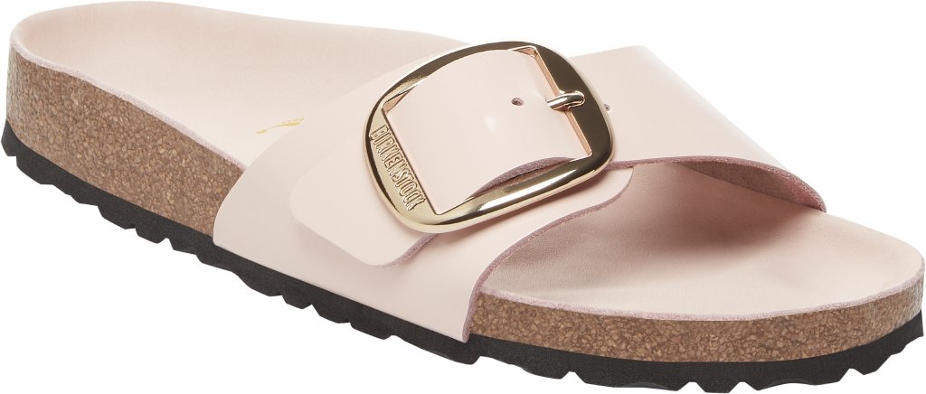 Madrid Big Buckle shine light rose, Natural Lea