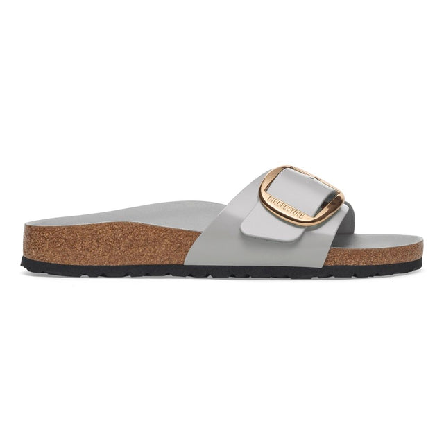Madrid Big Buckle shine stone coin, Natural Lea