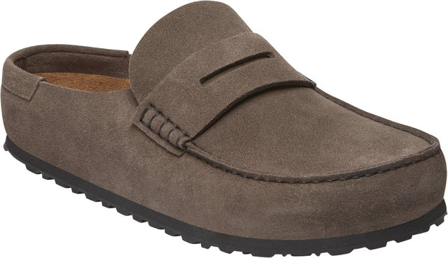 Naples Wrapped concrete gray, Suede Leather