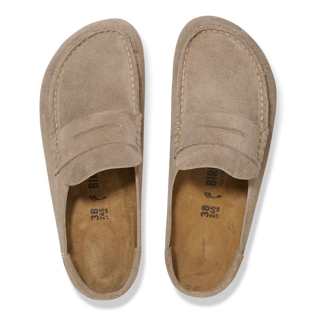 Naples Wrapped taupe, Suede Leather