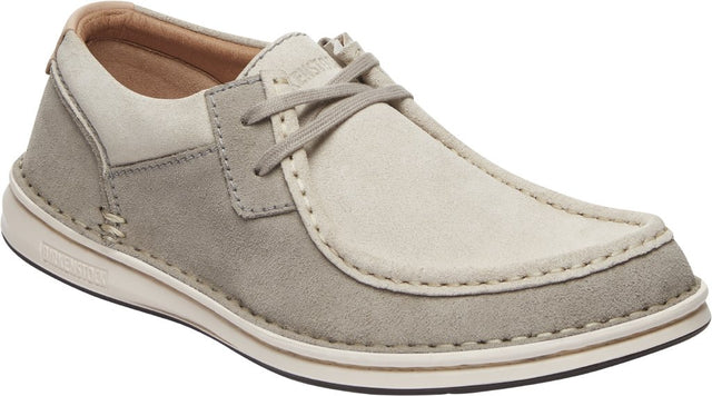Pasadena S stone coin/white, Suede Leather