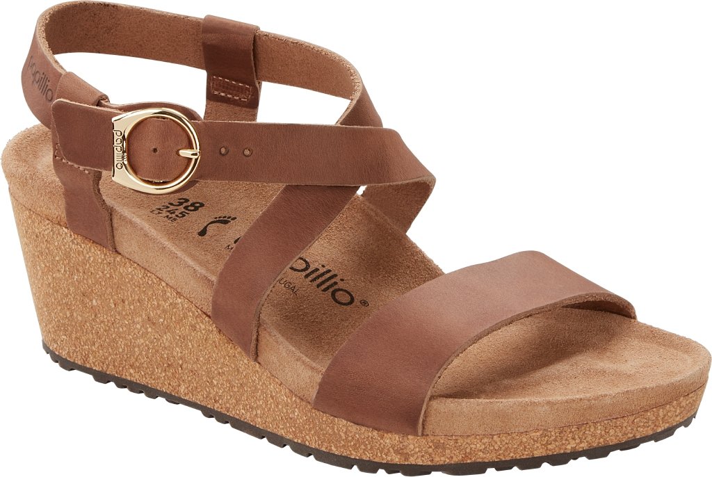 Sibyl Ring-Buckle cognac, Natural Leather