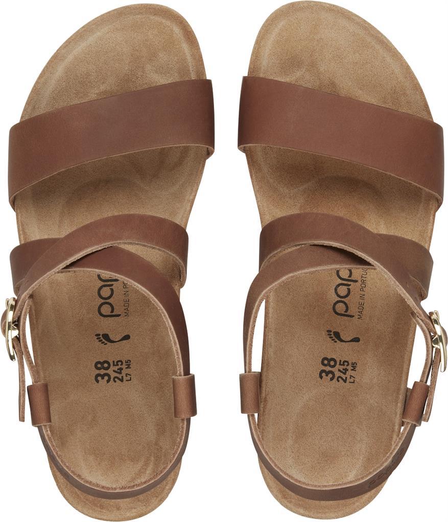 Sibyl Ring-Buckle cognac, Natural Leather