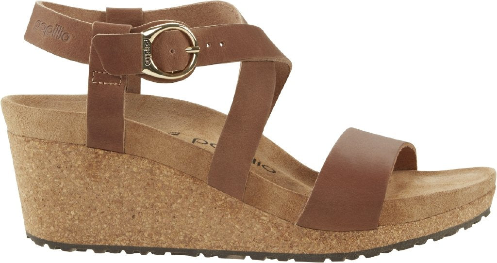 Sibyl Ring-Buckle cognac, Natural Leather