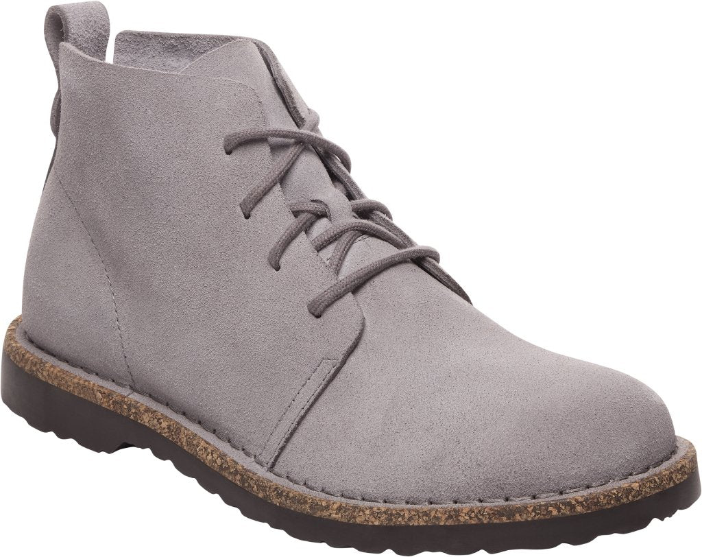 Uppsala Mid S whale gray, Suede Leather