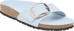 Madrid Big Buckle shine blue, Natural Leather