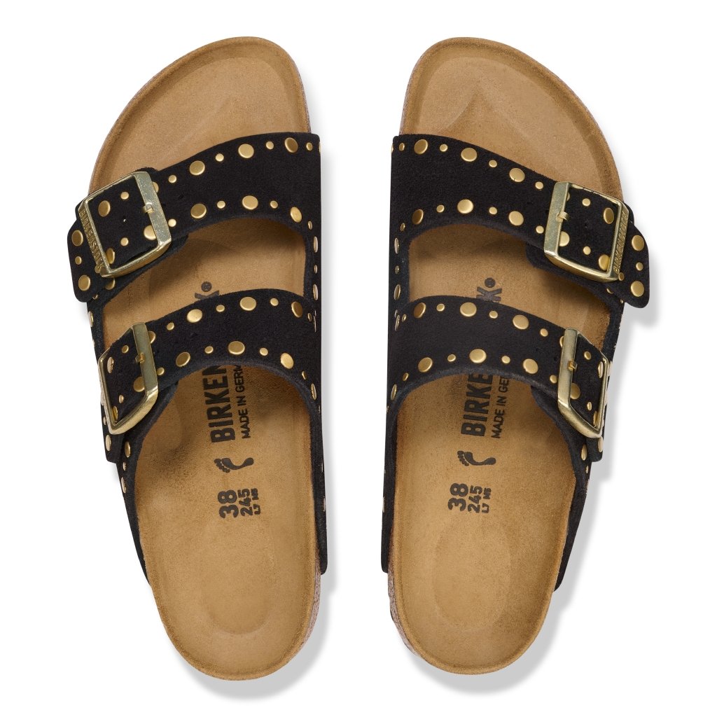 Arizona Rivet black, Suede Leather