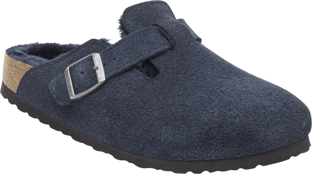 Boston Shearling new navy, Suede Leather