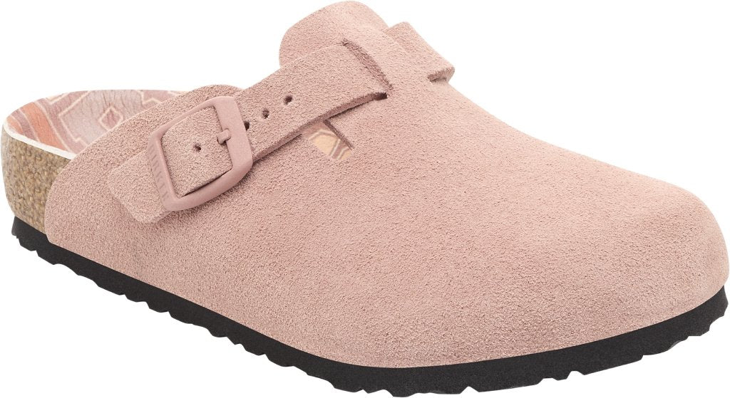 Boston Kids pink clay, Suede Leather