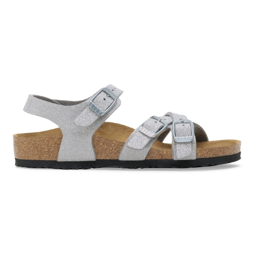 Kumba Kids shiny glitter silver, Synthetics