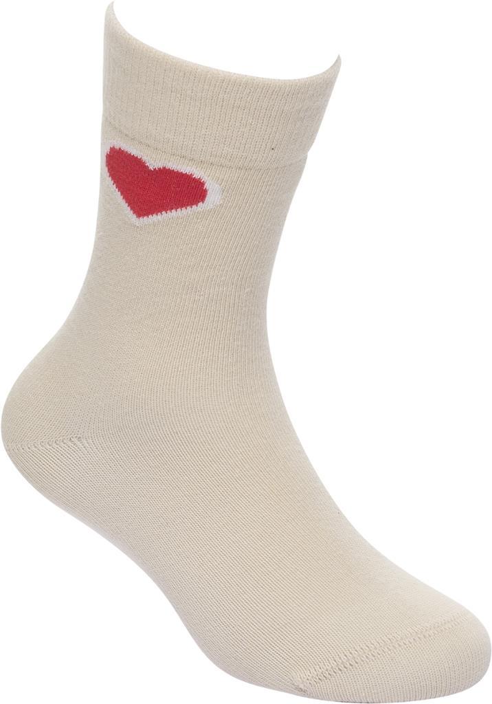 Cotton Sole Kids hearts, 79%CO,19%PA,2%EL