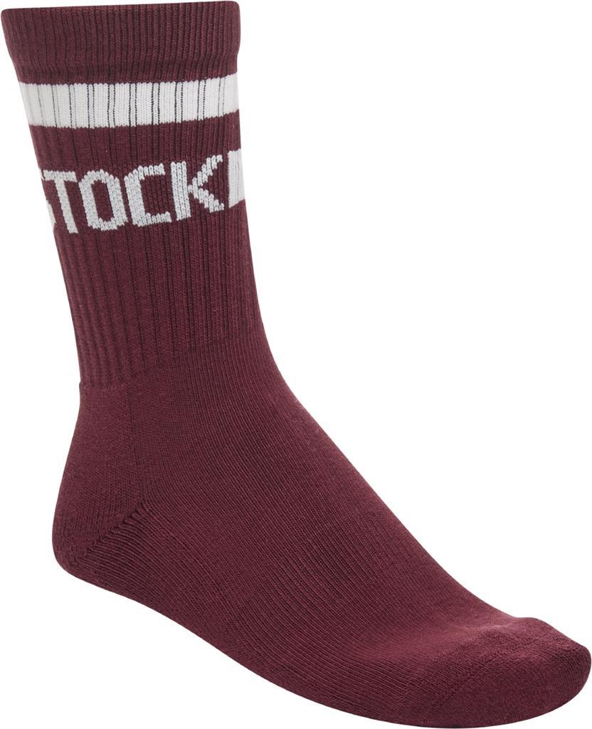 Cotton Crew zinfandel/eggshell, 79%CO,19%PA,2%EL