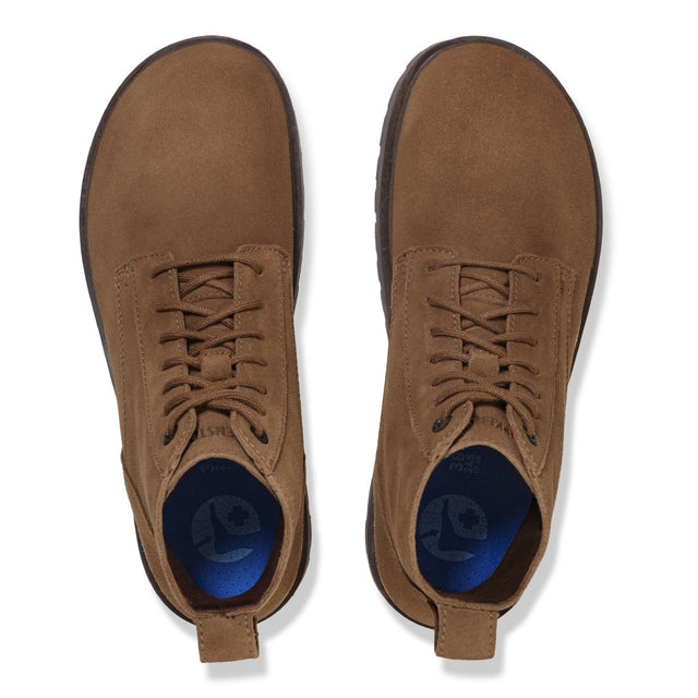 Highwood Lace Mid N dark tea, Suede Leather