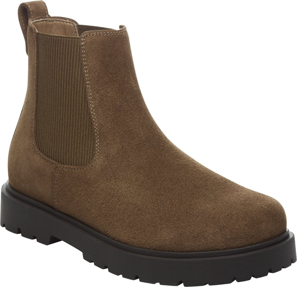 Highwood Slip On Mid S dark tea, Suede Leather