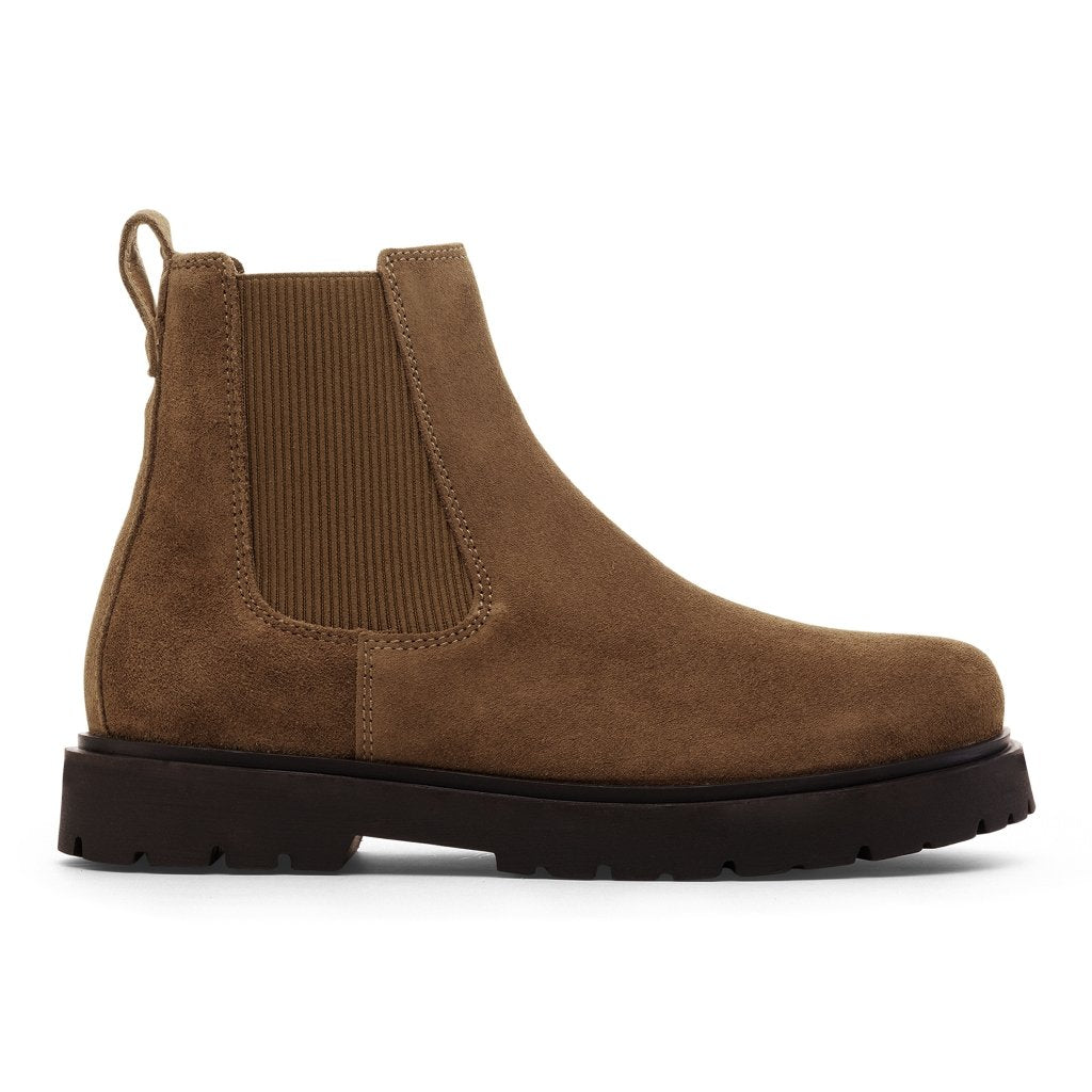 Highwood Slip On Mid N dark tea, Suede Leather