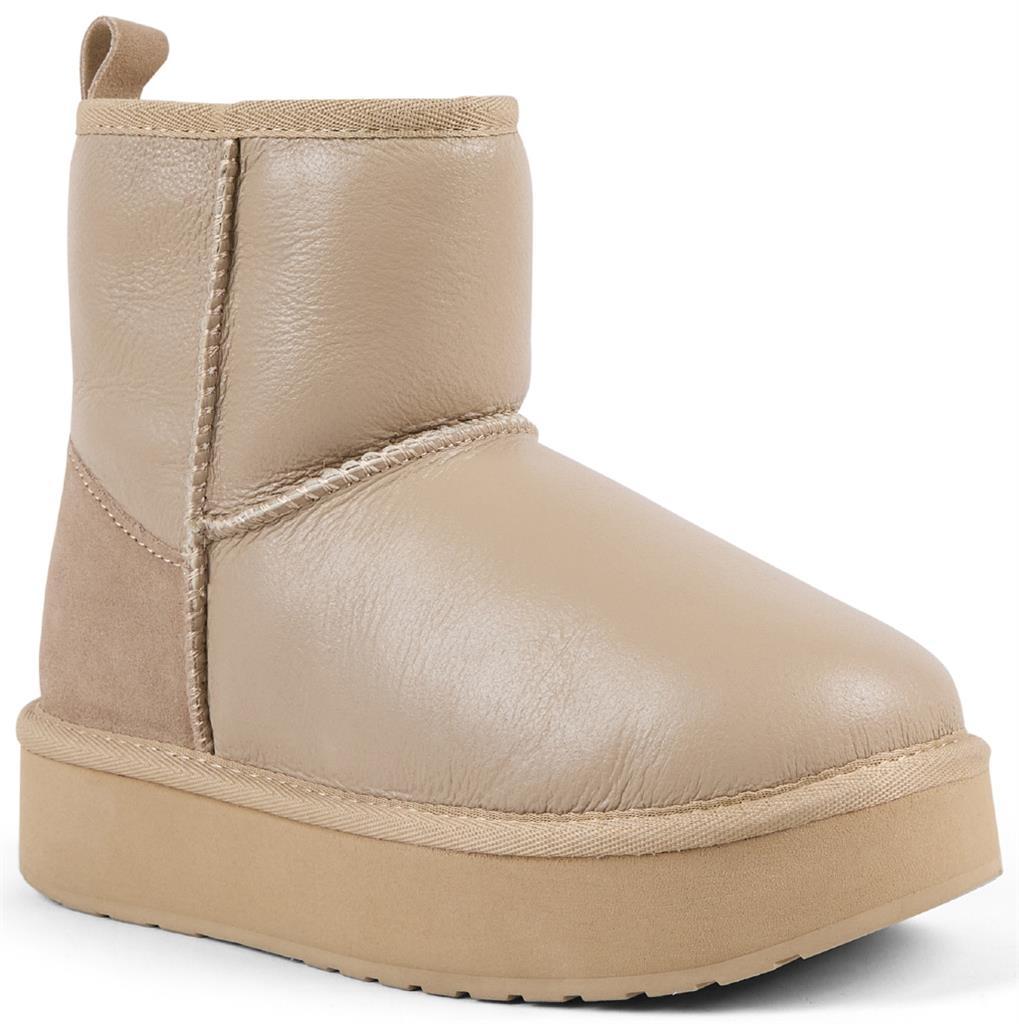 Stinger Mini Flatform Leather sand