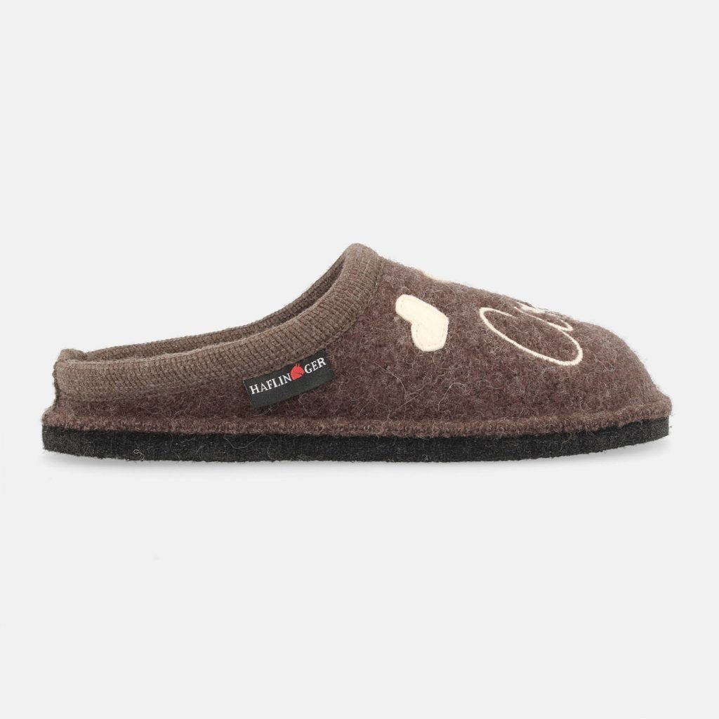 Coffee Time braunmeliert, Walkstoff