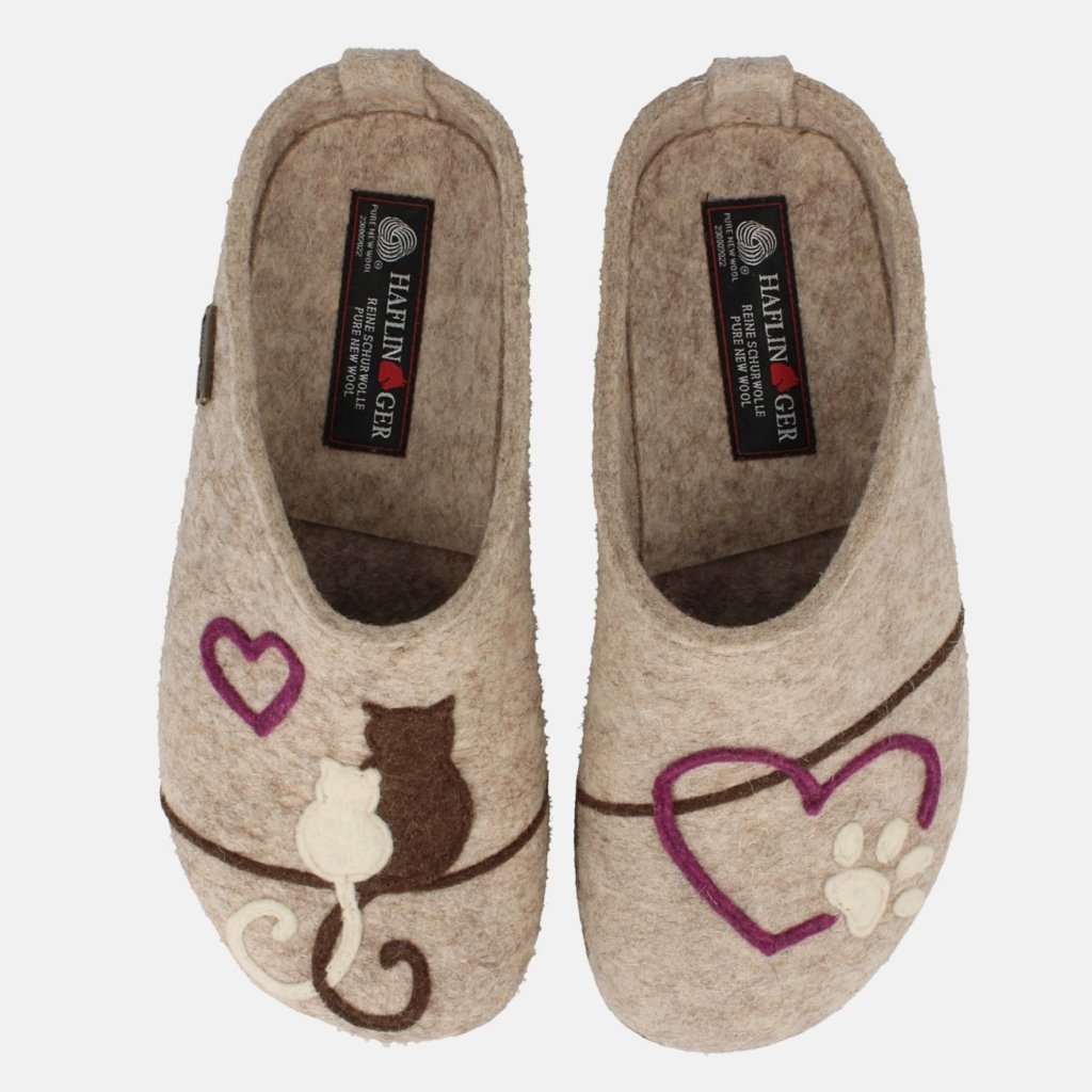 Micini beigemeliert, Wollfilz